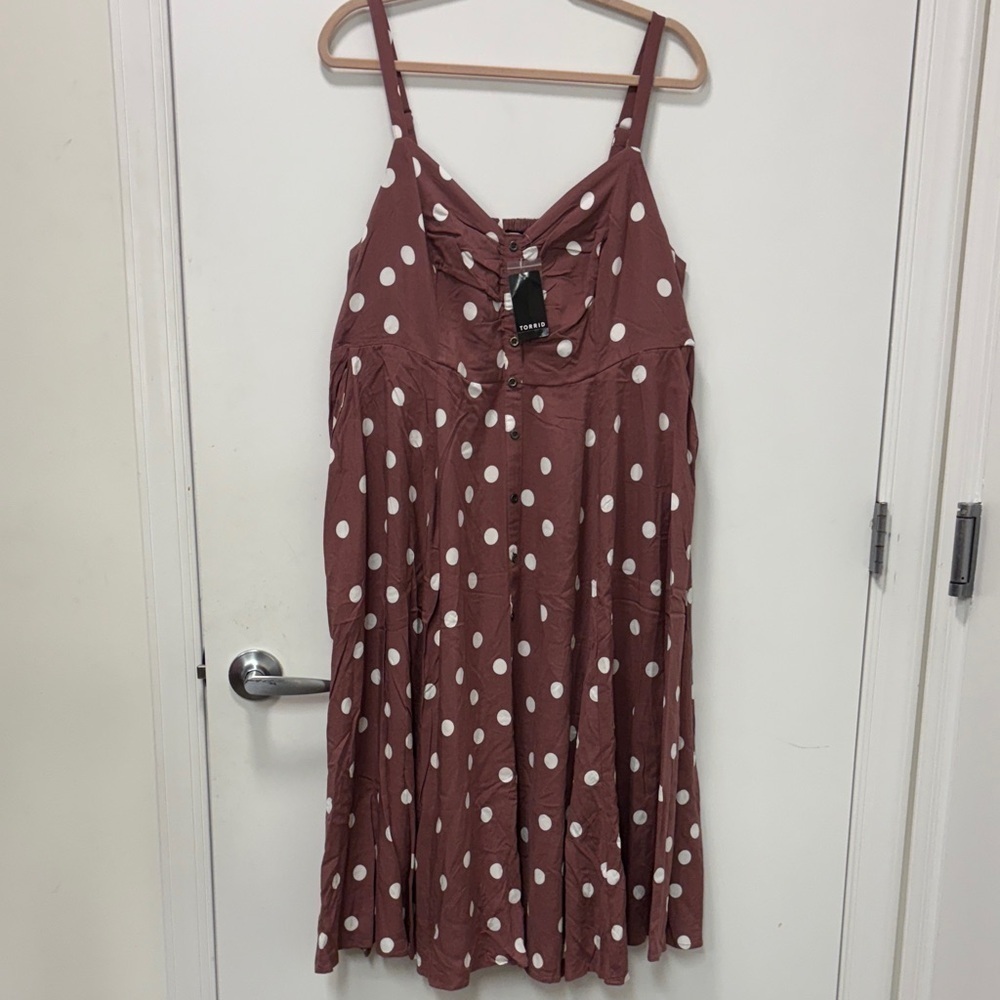 MIDI CHALLIS BUTTON-FRONT DRESS
